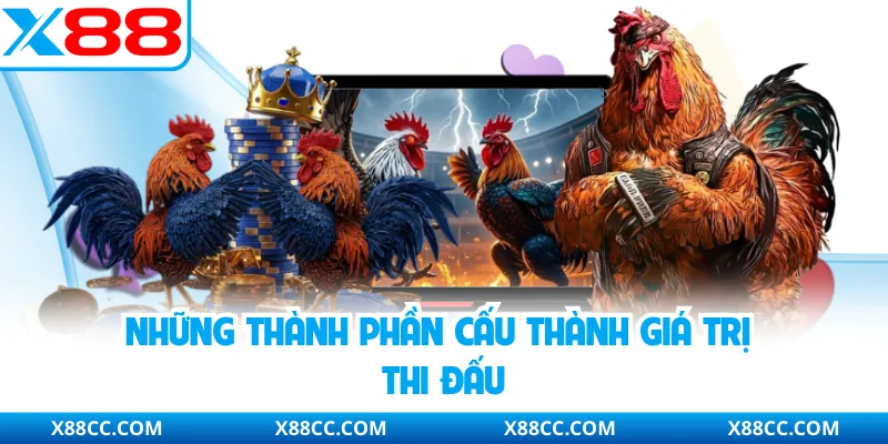 Đá Gà Cựa Sắt - Hình Thức Cá Cược Trực Tuyến Được Quan Tâm 3 Những thành phần cấu thành giá trị thi đấu